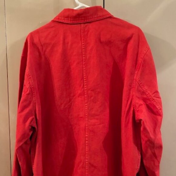 Jordan - Bold Orange Mens  Denim Jean Jacket Size XL - Picture 4 of 5